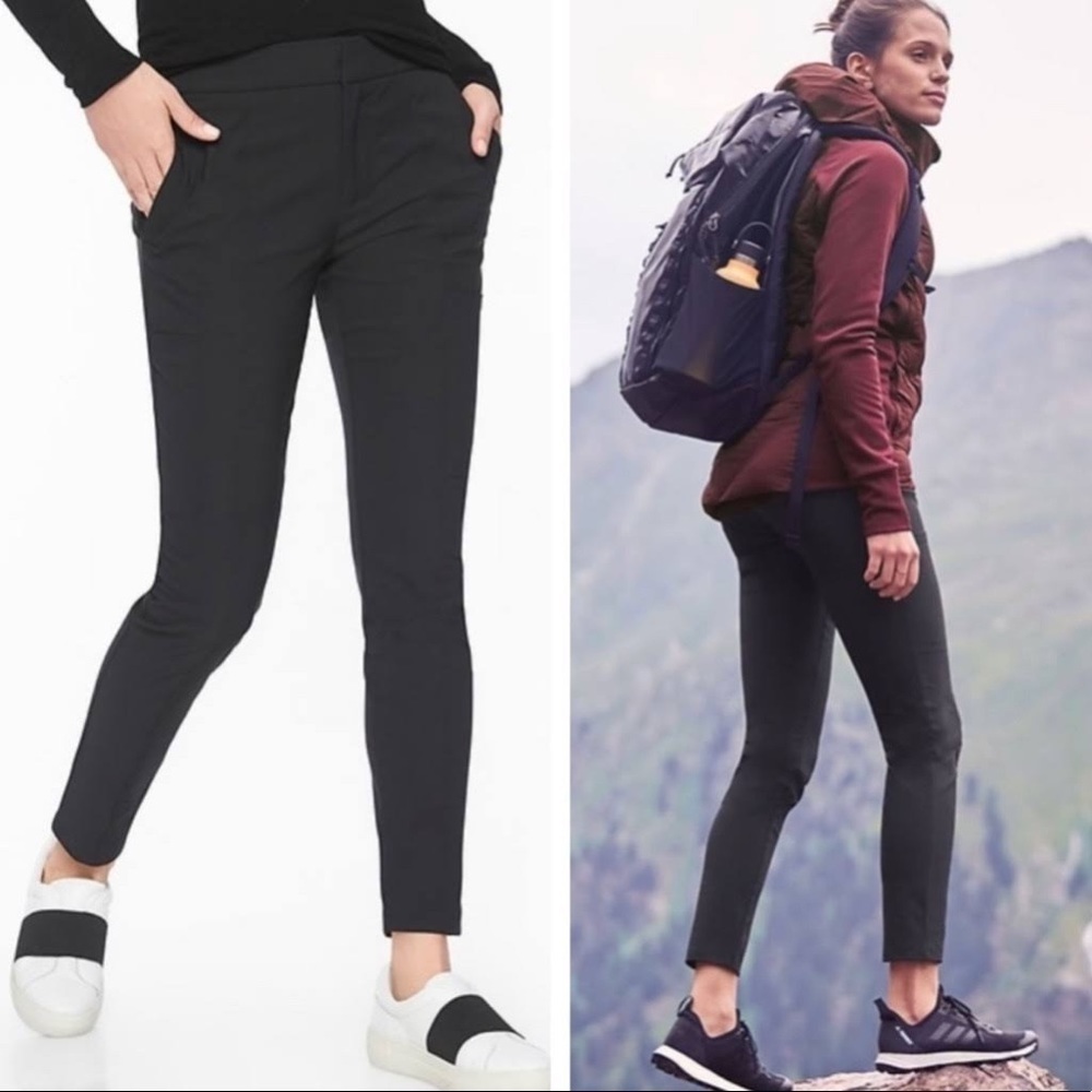 Athleta Wander Stash Skinny Pant, Black, Size 2